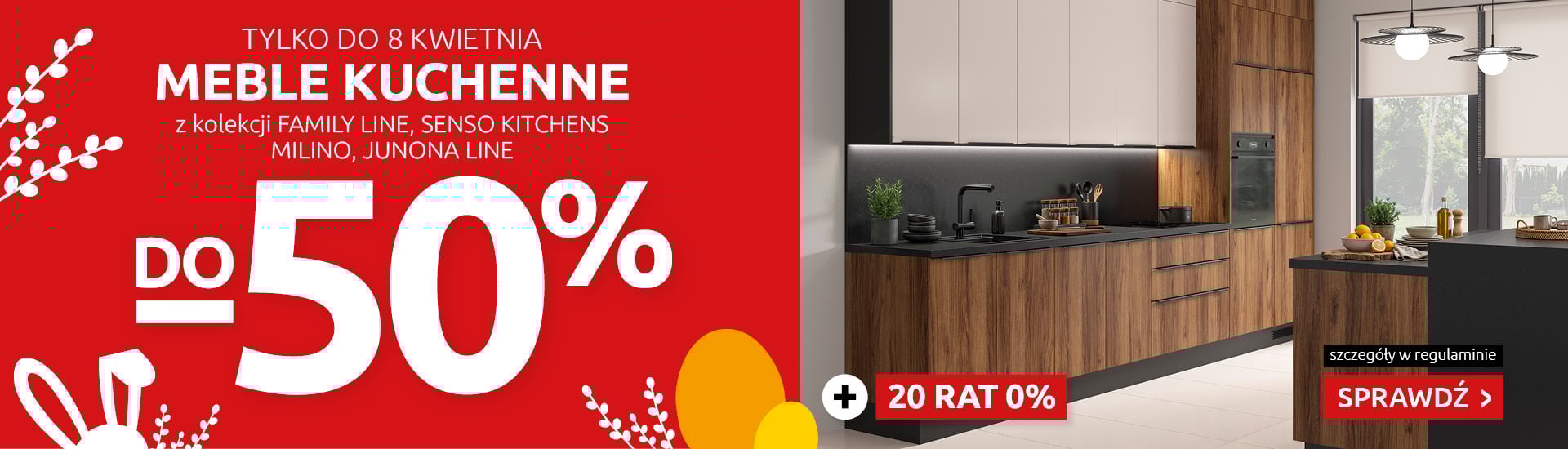 Meble kuchenne do -50% w Black Red White. Sprawdź!