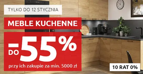 Meble kuchenne do -55% przy ich zakupie za min. 5000 zł w Black Red White Sprawdź!